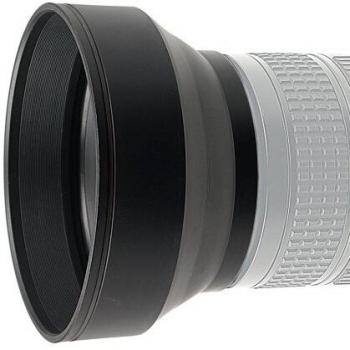 Kaiser Multifunktionale Lichtschutzblende 3 in 1, Schwarz, Ø 72 mm