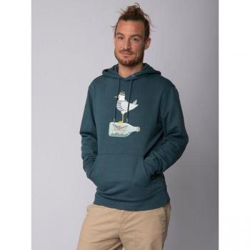 Felpa Möwe con Cappello Petrolio Tinte Miste