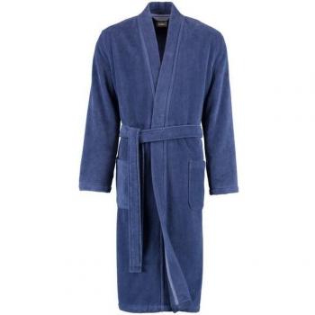 Cawö Home Kimono Bademantel für Herren in Blau