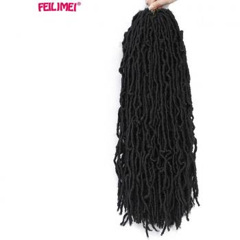Trenzas de pelo rizado sintético 18 pulgadas Feilimei Ombre