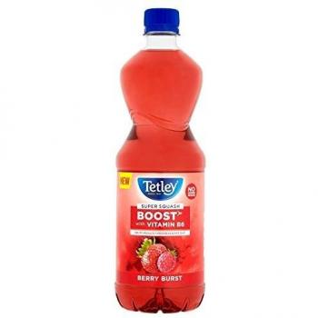 Tetley Boosted Berry Squash with Vitamin B6, Bottle, 850 ml