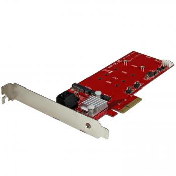 Scheda PCIe Controller 2x M.2 NGFF SSD RAID con 2 Porte SATA III