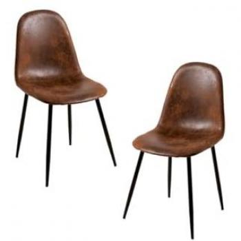 Sillas Black Teok en Polipiel
