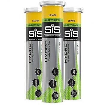 Science in Sport Hydro Tabs + Electrolytes – Lemon – 3 Pack – 60 Tablets