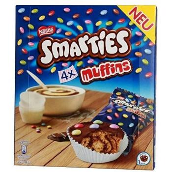 Nestlé Muffins mit Smartie‑Zutaten – 4 Stück à 30 g