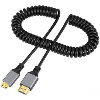 Extension Mini‑HDMI‑C Fiauli Résistant aux Rangs