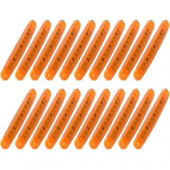 20pcs 24V Amber LED Side Lights for Trucks and Buses