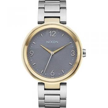 Nixon Damen Quarzuhrenmodell A991-2477-00 im Silber/Gold/Grau‑Design