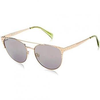 Just Cavalli JC750S-30Q Occhiali da sole, Oro (Shiny Gold/Mirror Green), 56.0 Donna