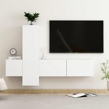 Meuble TV Moderne en Blanc