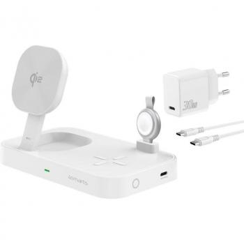 Caricabatteria Wireless Qi2 15W 4smarts Bianco