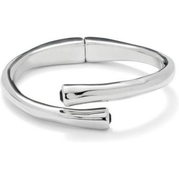 Bracelet élégant en argent avec cristaux noirs