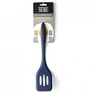 Taylors Eye Witness Large Silicone Blue Slotted Spatula