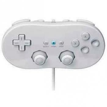 Mando Wii Clásico Pro con cable Compatible Blanco