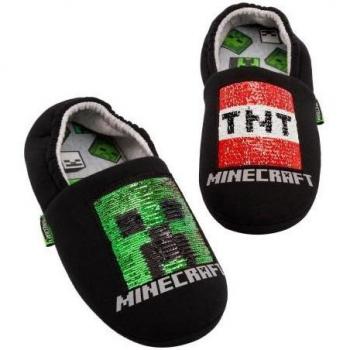 Minecraft Pailletten-Hausschuhe für kleine Abenteurer