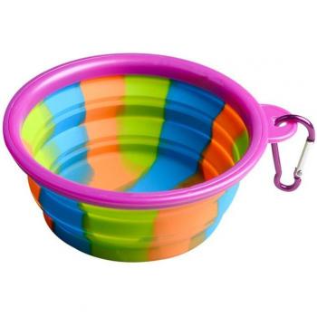 Pretty Love Collapsible Silicone Dog Bowl