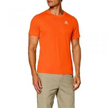 Odlo Camiseta Hombre F‑Dry S/S Cuello Redondo 550672_30642_XXL Mandarin Red XXL