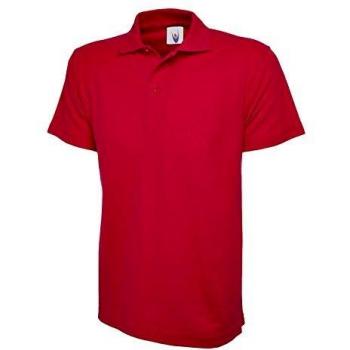 Red Polo Shirt S – Uneek UC101 Classic Collection