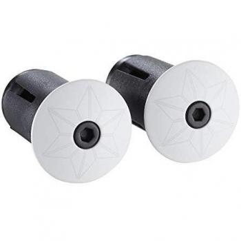 Supacaz Star Plugz Pulverbeschichtetes Weiß – Zweier-Set