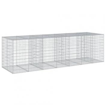 Clôture en gabion 350x100x100 cm fer galvanisé
