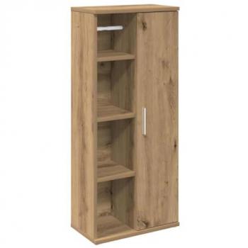 Cabinet salle de bains “Ébène” avec porte-rouleau naturel