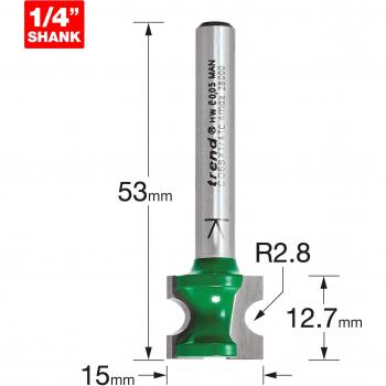Trend CRAFTPRO Bead Router Cutter 12.7mm