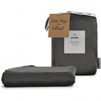 London-Exclusive Panda Bamboo Flat Sheet in Urban Grey