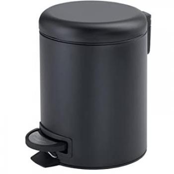 Poubelle Ronde Inox 3L Pédale Douce Papaya