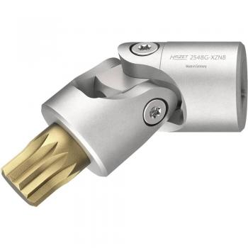 Embout-tournevis à cardan HAZET 2548G-XZN8 1/4 pouce (6,3 mm) XZN M8