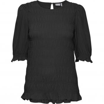 Fransa Malu 1 Zwarte Damesblouse