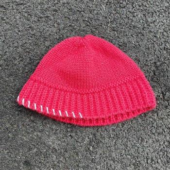 Sombrero de cubo verde con dobladillo de bloqueo, unisex, para cabeza grande, primavera-verano 2022