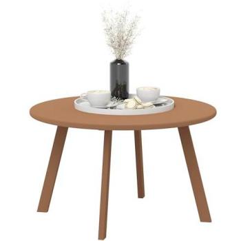 Petite table ronde en métal pour terrasse