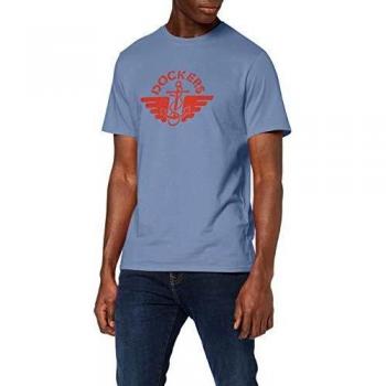 T-shirt Dockers, Bleu (1986 Logo T2 Blue Petal + Red 0069), X-Large Homme
