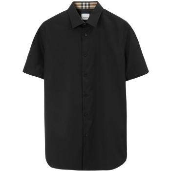 Blue Ekd Logo Cotton Shirt by Burberry – S