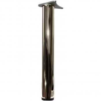 Chrome Adjustable Worktop Bracket for Breakfast Bars Ø80mm