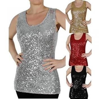 Top de Carnaval Mao con Lentejuelas
