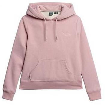 Pullover Superdry con logo e cappuccio rosa chiaro
