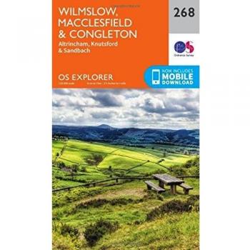 Ordnance Survey Map of Wilmslow, Macclesfield & Congleton