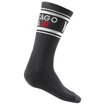 WILSON M Since 1914 Crew Sock 1 Paar Herren Socken, Schwarz/Weiß, S/M