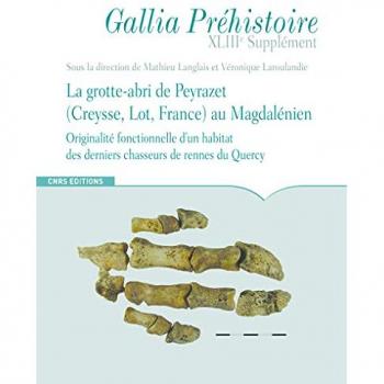 La grotte-abri de Peyrazet, Creysse, Lot, France au magdalénien