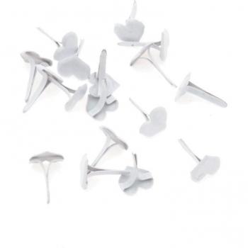 MIAOCHI 50PC Pastel Heart Brads 9mm x 8mm for Crafting
