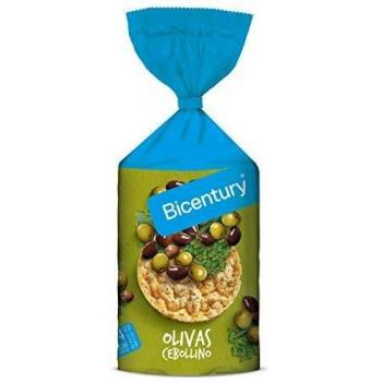 Bicentury Tortitas de Maiz Olivas y Cebollino 123,5 Gramos
