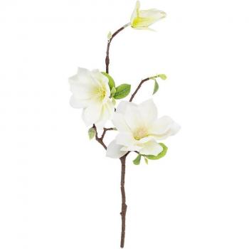3-Head Faux Flower Branch for Floral Arrangement