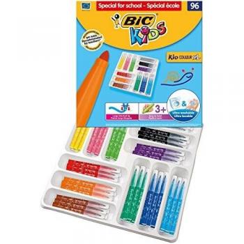 Feutre de coloriage kid crayon xl. Point ogival de 4,5 mm. Class pack de 96 feut