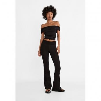 XS Pantaloni a Campana Nero con Cannette Stradivarius