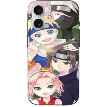 Sasuke Sakura Kakashi Naruto iPhone 16 Plus Hard Shell