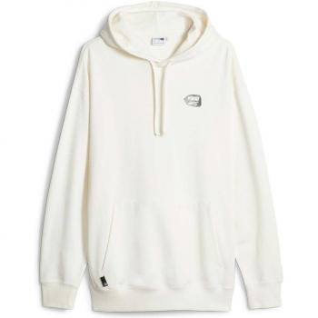 Puma Felpa XXL Downtown Graphic con Cappuccio Bianco/Blu