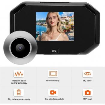 720P HD Door Peephole Camera