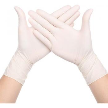 Disposable Rubber Cleaning Gloves, Nitrile/Latex, 100 Pcs