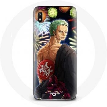 Coque One Piece Zoro pour Samsung Galaxy A10 Noël